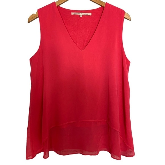 Rachel Rachel Roy Women’s Flowy Blouse Tank Size  Medium Pink Size Medium Casual - Picture 1 of 7